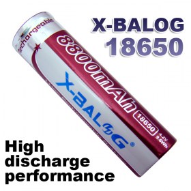 X-BALOG Li-ion 18650 8800mAh 3.7V4.2V High discarge performance X-BALOG 18650 8800mAh 4.2V 9.6Wh Li-ion